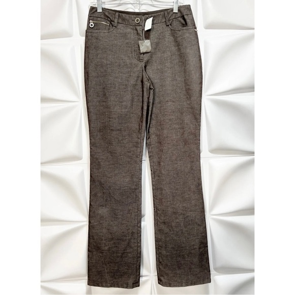 NWT Spanner Womens Sz 6 Brown Velvet Corduroy Pants NEW - Picture 3 of 9